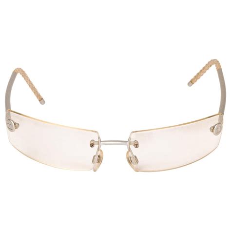 Chanel 4047 Framless CC Logo Glasses Clear 